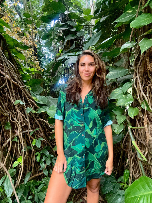 Women’s Shirt Dress in Endless Mauna