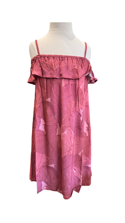 Girls Aloha Dress in Rose Kalo