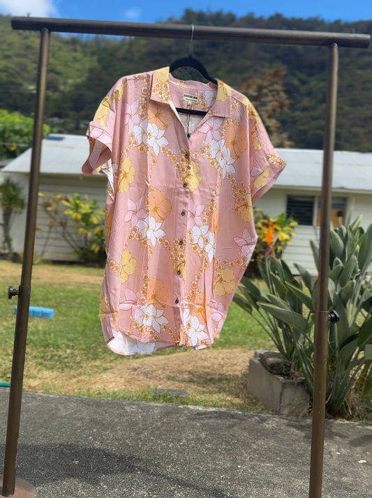 Women’s Oversized Shirt in Guava Jelly