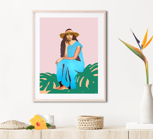 In my Papale Matted Print