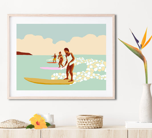 Social Distancing Matted Print
