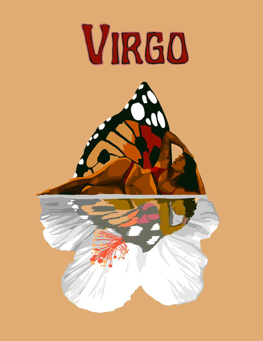 Virgo Zodiac Card